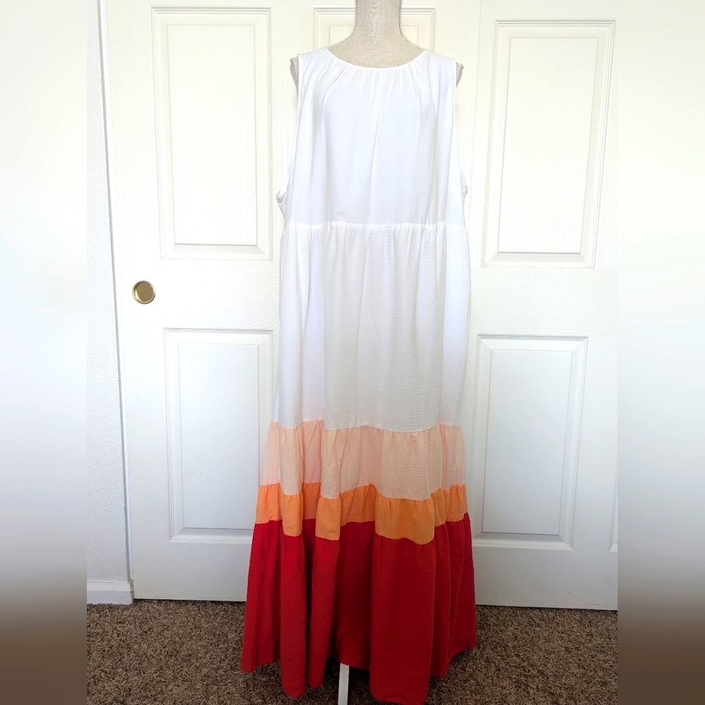 Ava & Viv Colorblock Tiered Maxi Dress - Picture 4 of 9